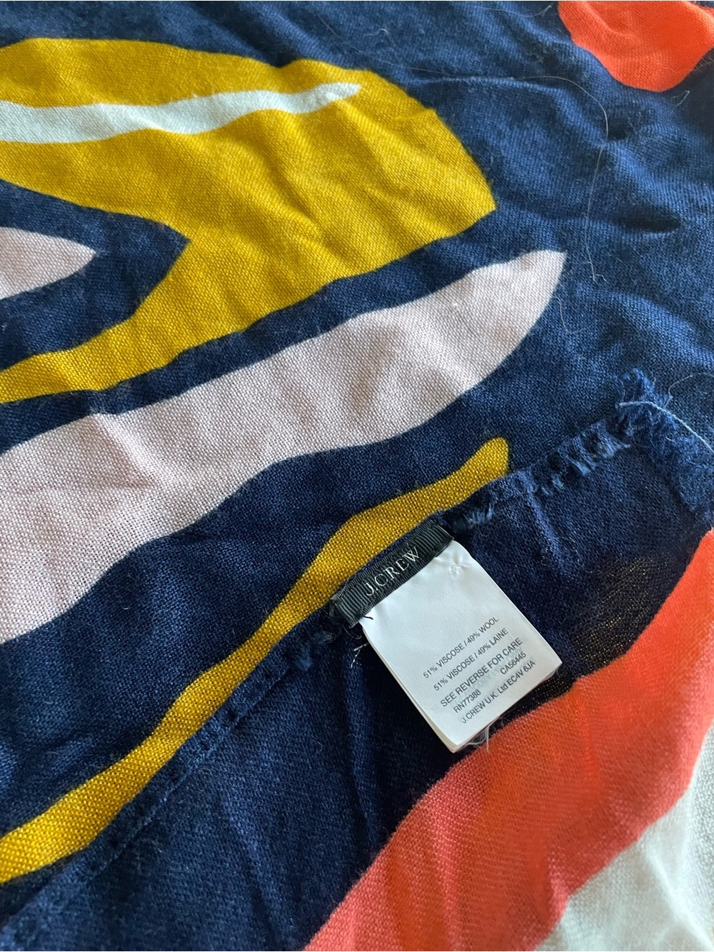 J.Crew Abstract Scarf - Picture 3 of 3